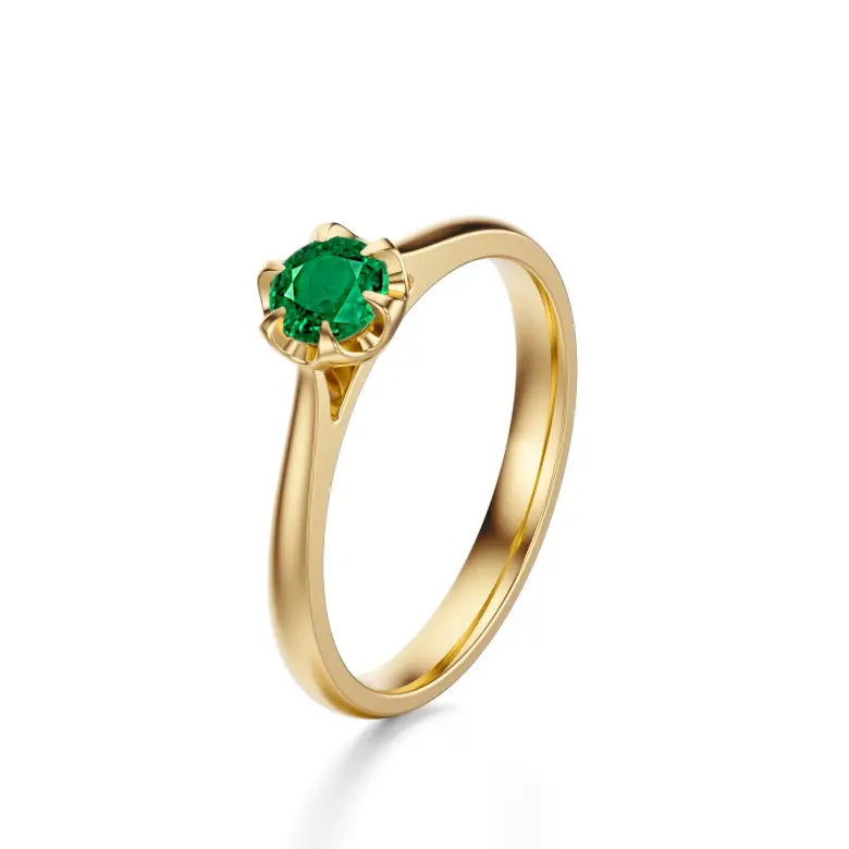 Pierścionek zaręczynowy z szmaragdem AJPZ_011